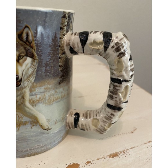 Rivers Edge 3D Wolf Cynthie Fisher Coffee Mug Cup Used - Picture 9 of 11
